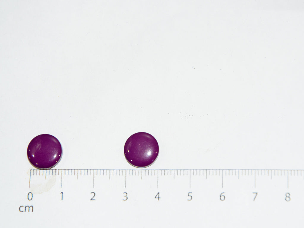 Dark Purple Circular Marble Acrylic Buttons