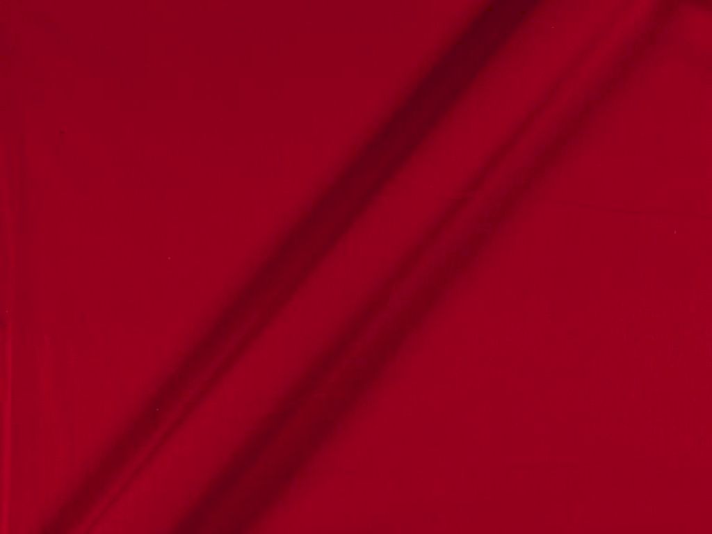 Red Cotton Satin Plain Dyed Fabric