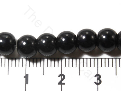 Black Spherical Pressed Glass Beads | The Design Cart (1709211123746)