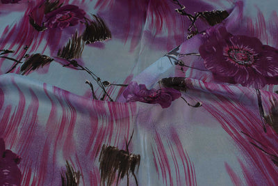 Multicolour Silk Georgette Fabric