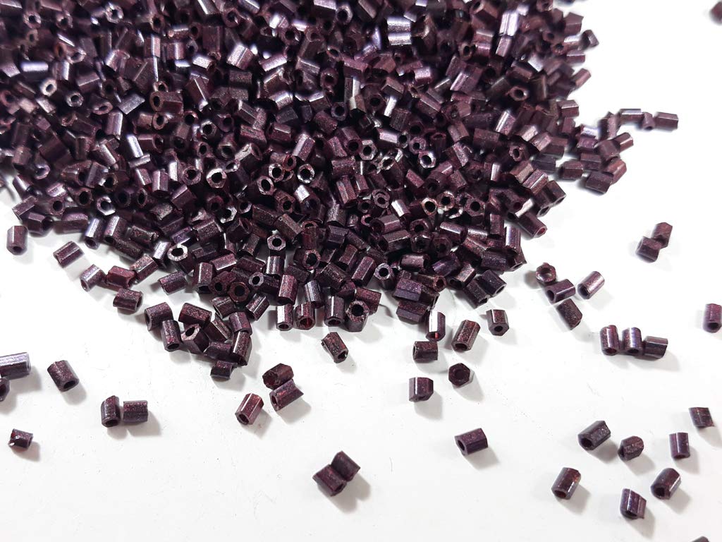 Chocolate Brown Opaque 2 Cut Seed Beads (1620431142946)