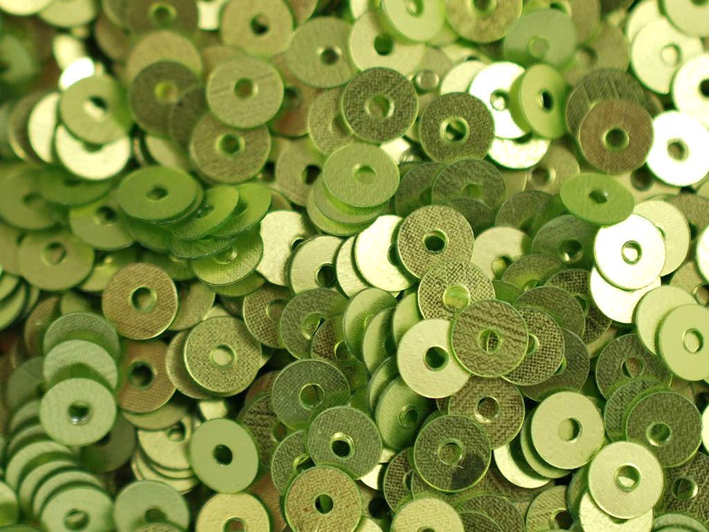 Green 1 Hole Circular Plastic Sequins (1809424580642)