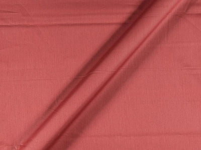 Hot Coral Cotton Satin Plain Dyed Fabric