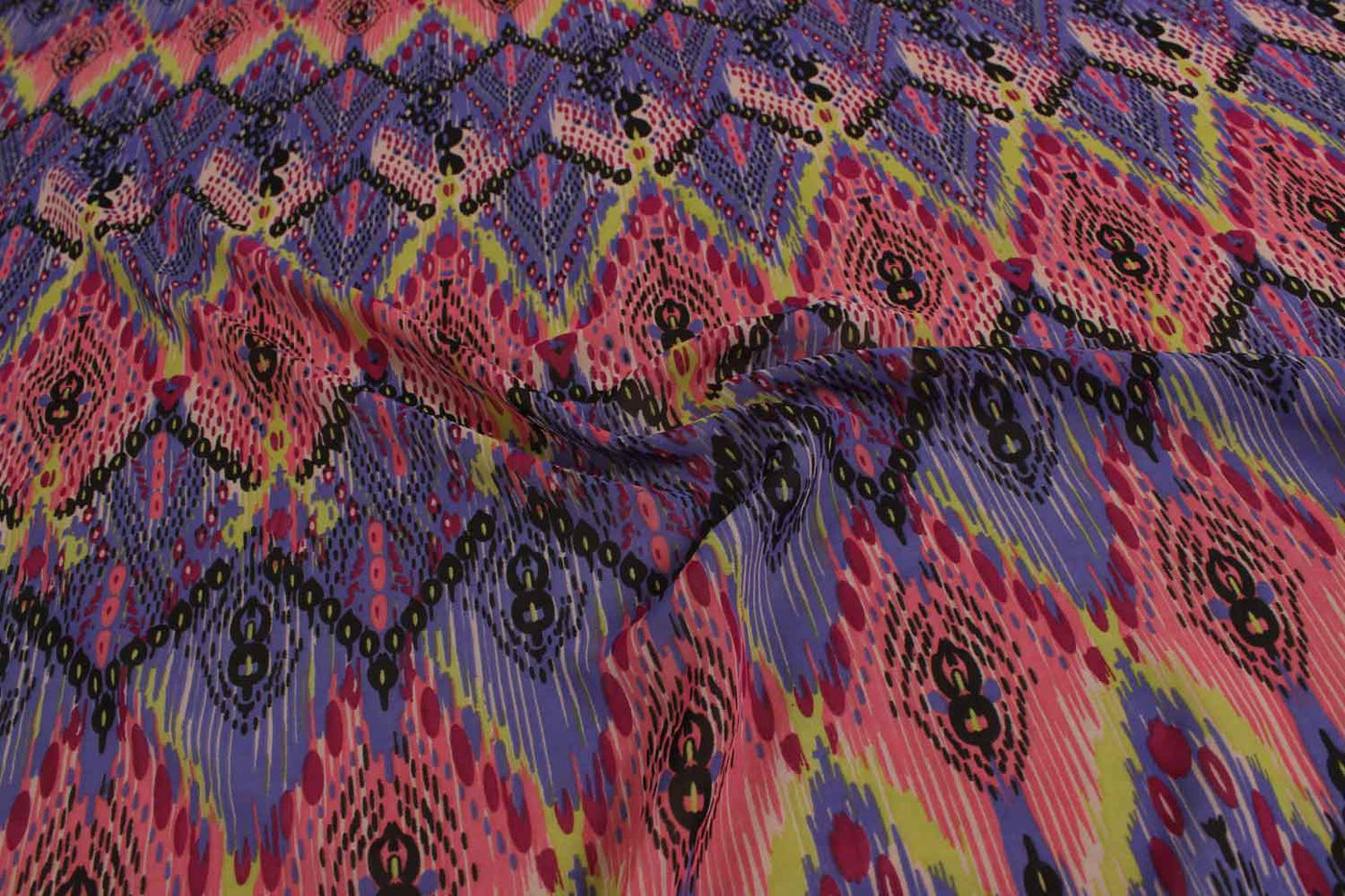 Multicolour Printed Georgette Fabric