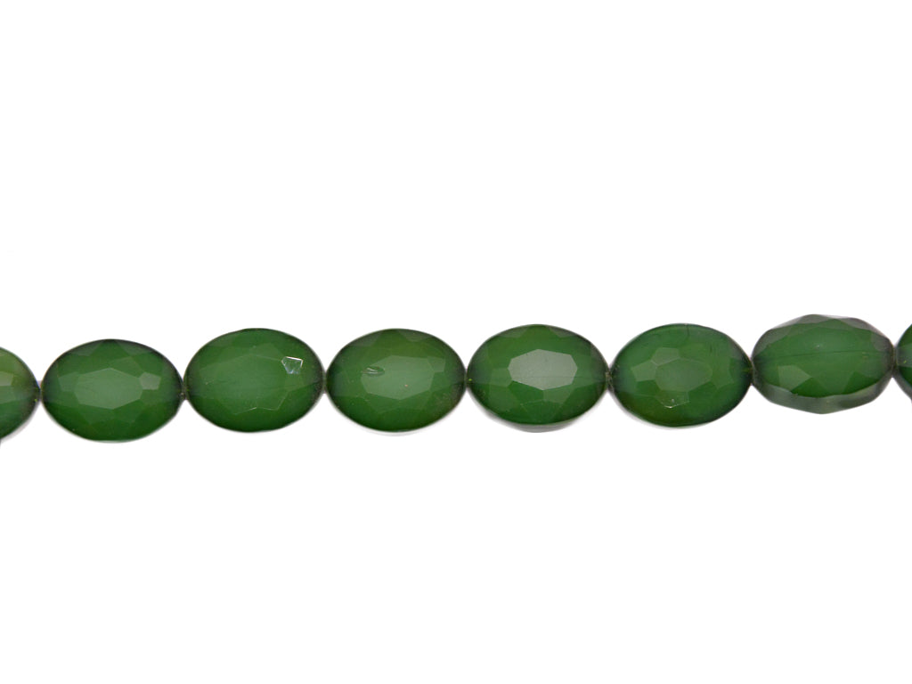 Dark Green Double Tone Designer Glass Beads