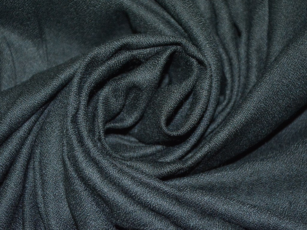 Black Plain Rayon Moss Fabric | The Design Cart (4356996497477)