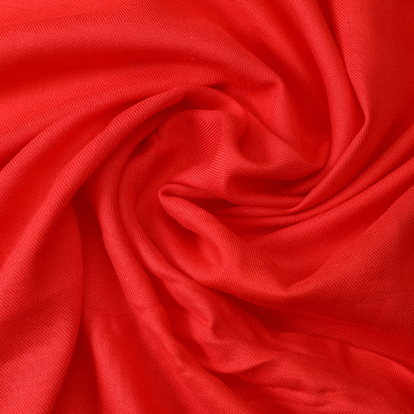 Red Plain Viscose Linen Satin Fabric