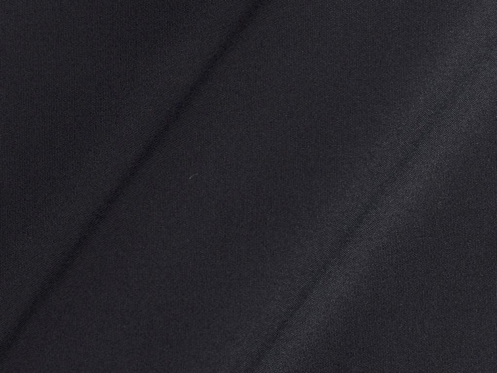 Carbon Black Plain Butter Crepe Fabric