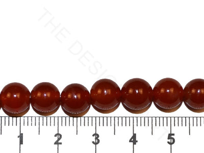 Orange Brown Round Glass Beads | The Design Cart (3840766181410)