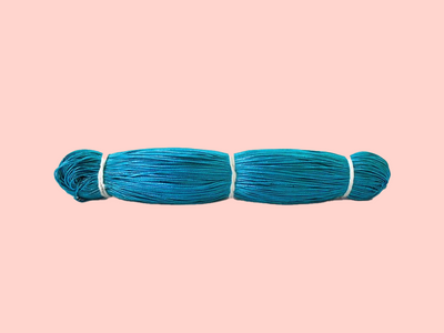 Bright Blue Metallic Braided Zari Threads