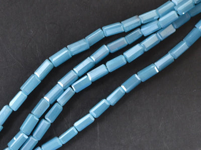 Blue Cuboidal Crystal Beads | The Design Cart (4098684846149)