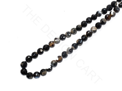 Black Round Jade Semi Precious Stones | The Design Cart (3785182904354)