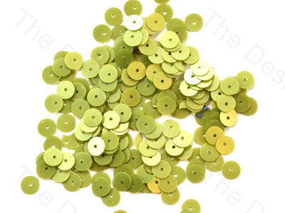 Lime Green Centrehole Circular Plastic Sequins (1581781057570)