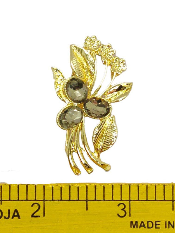 Golden Designer Brooch