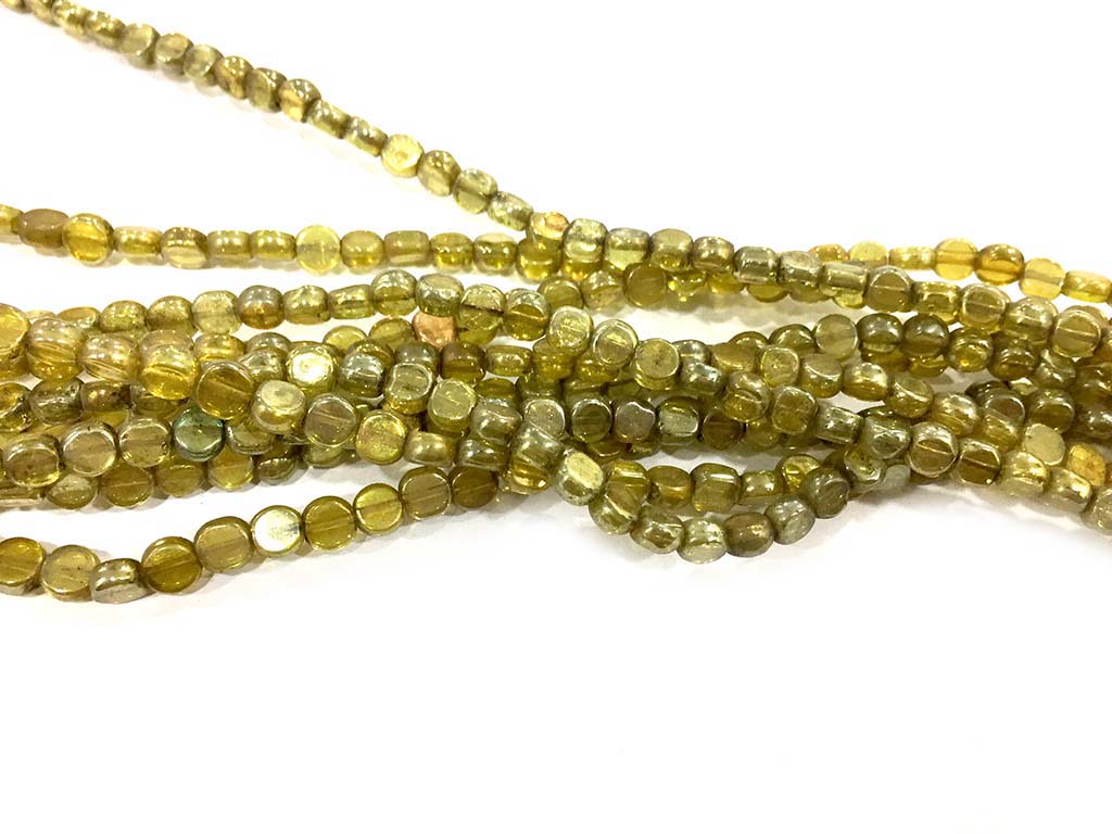 greentransparentflatbeads