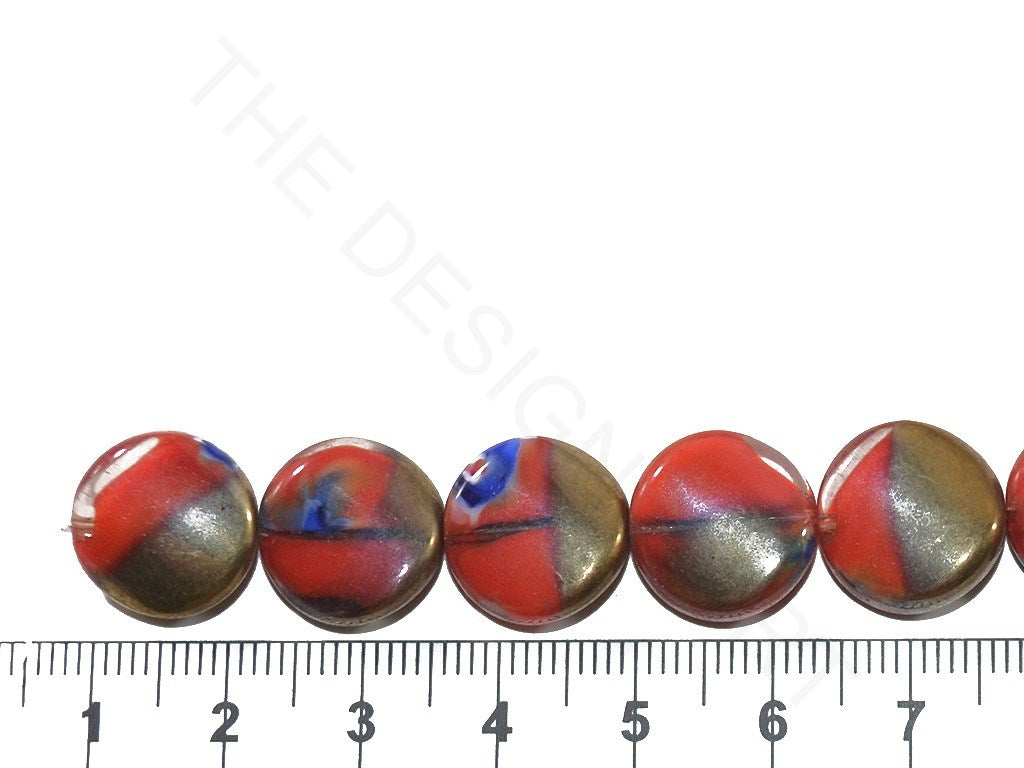 Multicolour Round Designer Glass Beads | The Design Cart (3824459448354)