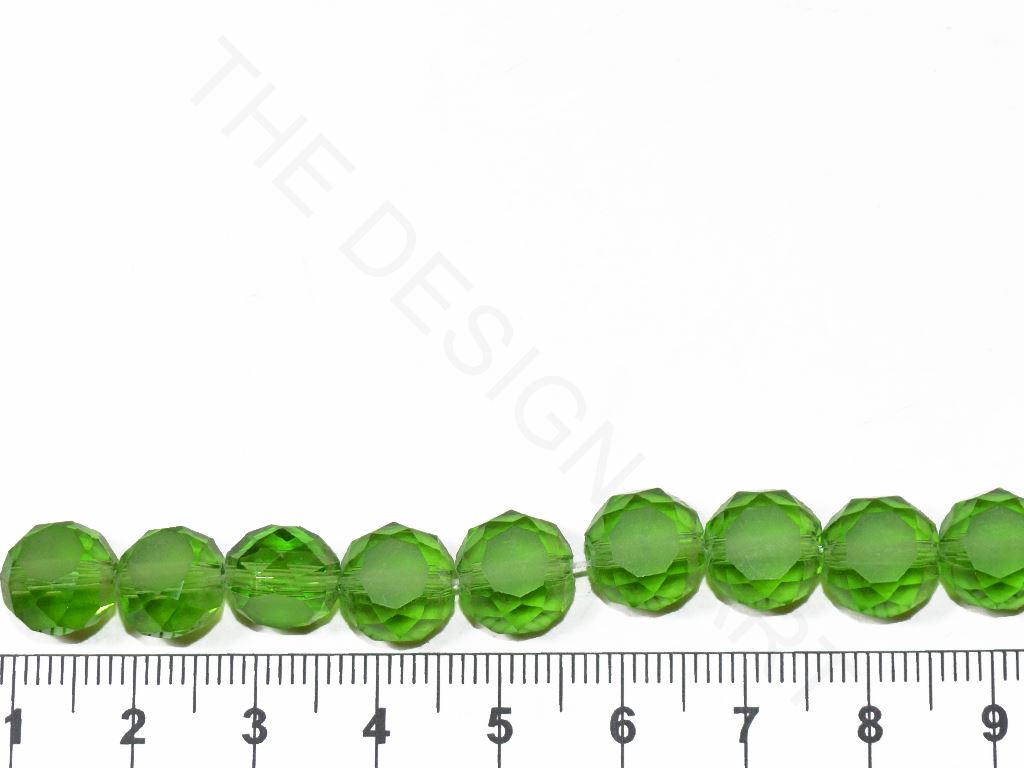 Light Green Flat Base Spherical Crystal Beads | The Design Cart (3836562833442)