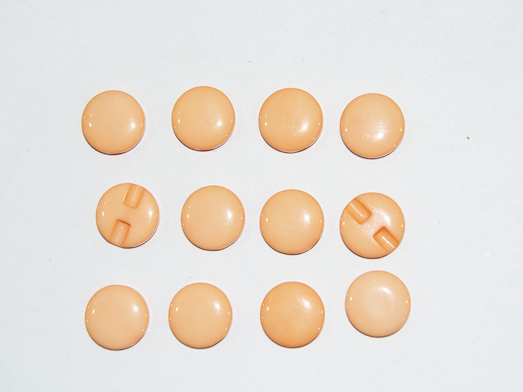 Light Orange Circular Marble Acrylic Buttons