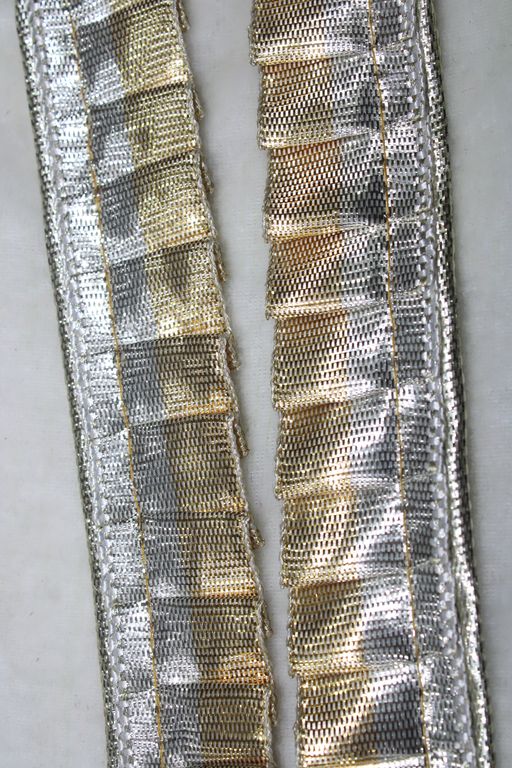 Silver & Golden Fancy Zari Trim