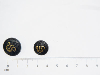 Black Designer Acrylic Suit Buttons