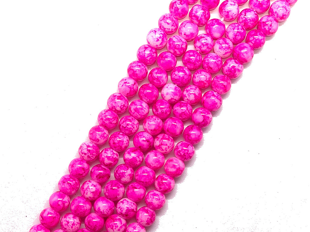 Rani Pink Designer Glass Pearls