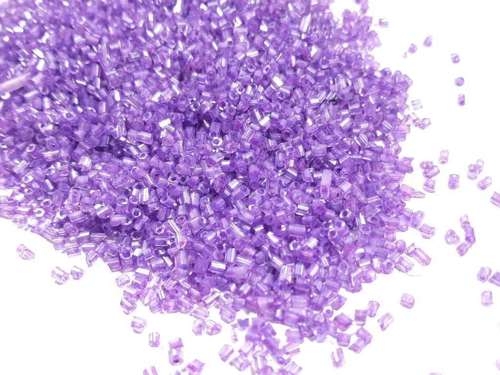 Purple Inside Colour 2 Cut Seed Beads (1620429406242)