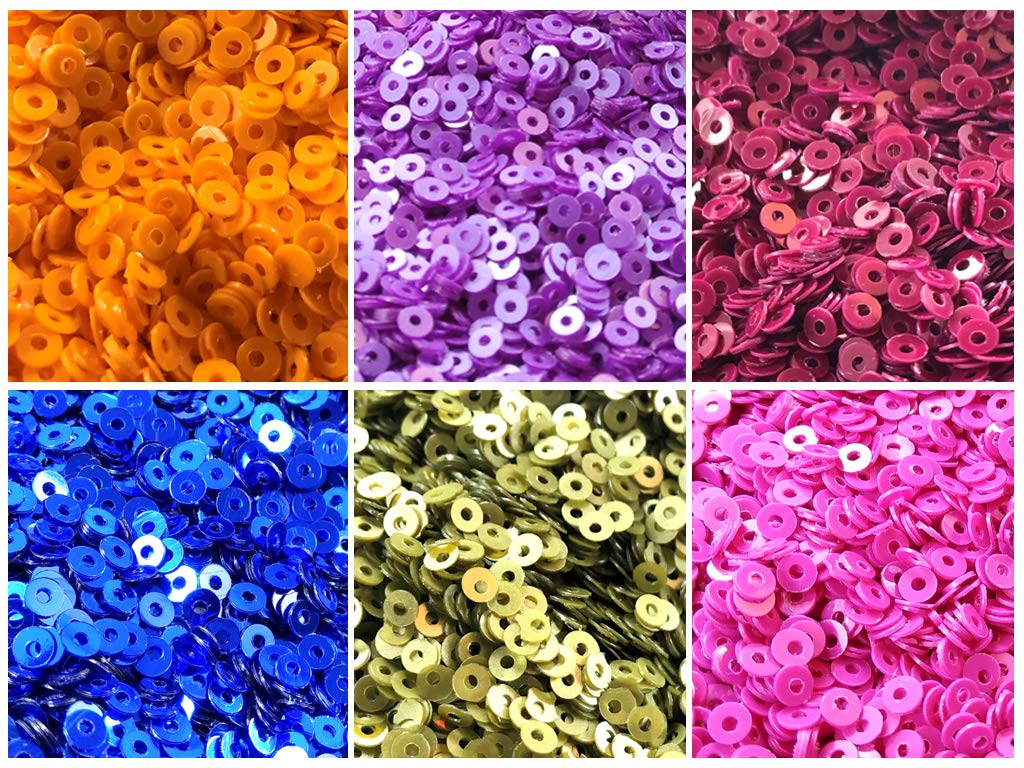 Assorted Pack Of 6 Sequins Combo 1 (1812366950434)