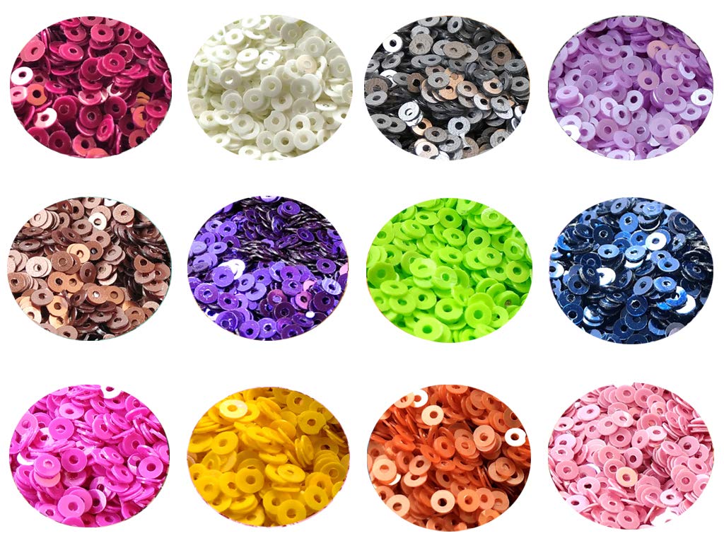 Assorted Pack Of 12 Sequins Combo 16 (1812367900706)
