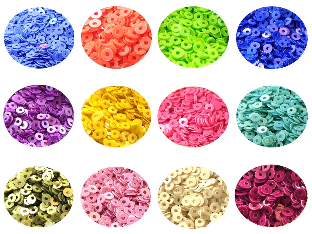 Assorted Pack Of 12 Sequins Combo 14 (1812367736866)