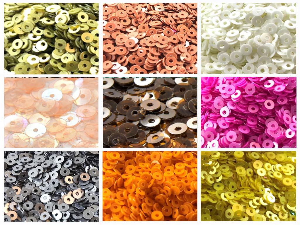 Assorted Pack Of 9 Sequins Combo 10 (1812367441954)