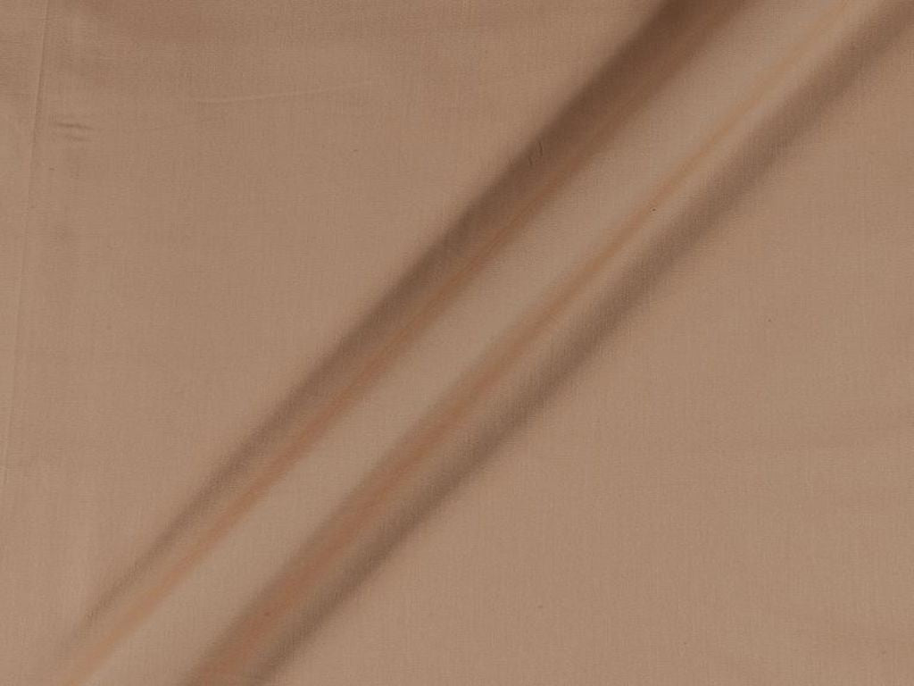 Sand Gold Cotton Satin Plain Dyed Fabric 1