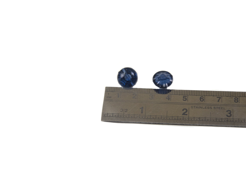 Navy BlueTransparent Acrylic Buttons