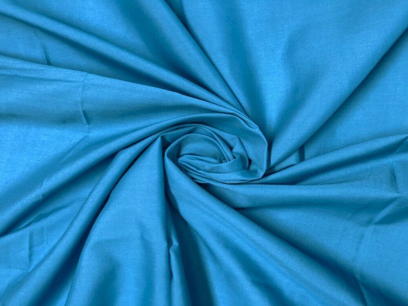 turquoisepurecottonpoplinfabric