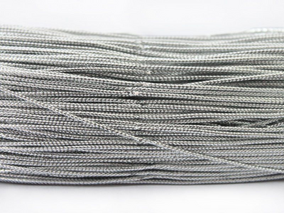 Gray Metallic Braided Zari Threads
