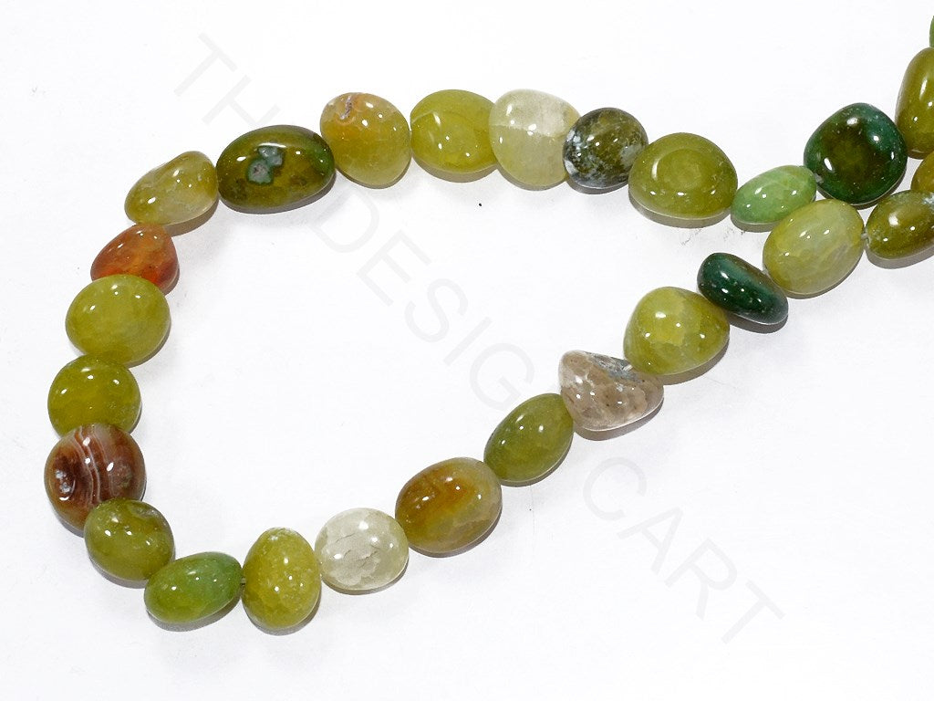 Green Round Pebble Semi Precious Quartz Stones | The Design Cart (3785192112162)