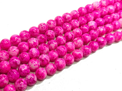 Rani Pink Designer Glass Pearls