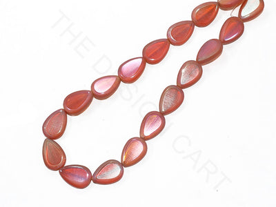 Pink Leaf Glass Pearls | The Design Cart (3785180708898)
