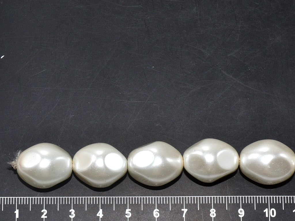 White Pressed Shell Pearls | The Design Cart (3785194274850)