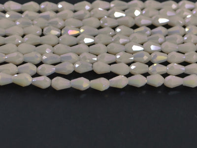 Peach Rainbow Drop / Briolette Crystal Beads | The Design Cart (4079157542946)