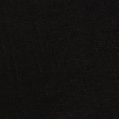 Black Plain Viscose Linen Satin Fabric