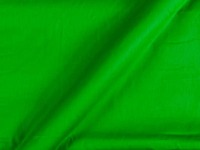 Parrot Green Cotton Satin Plain Dyed Fabric