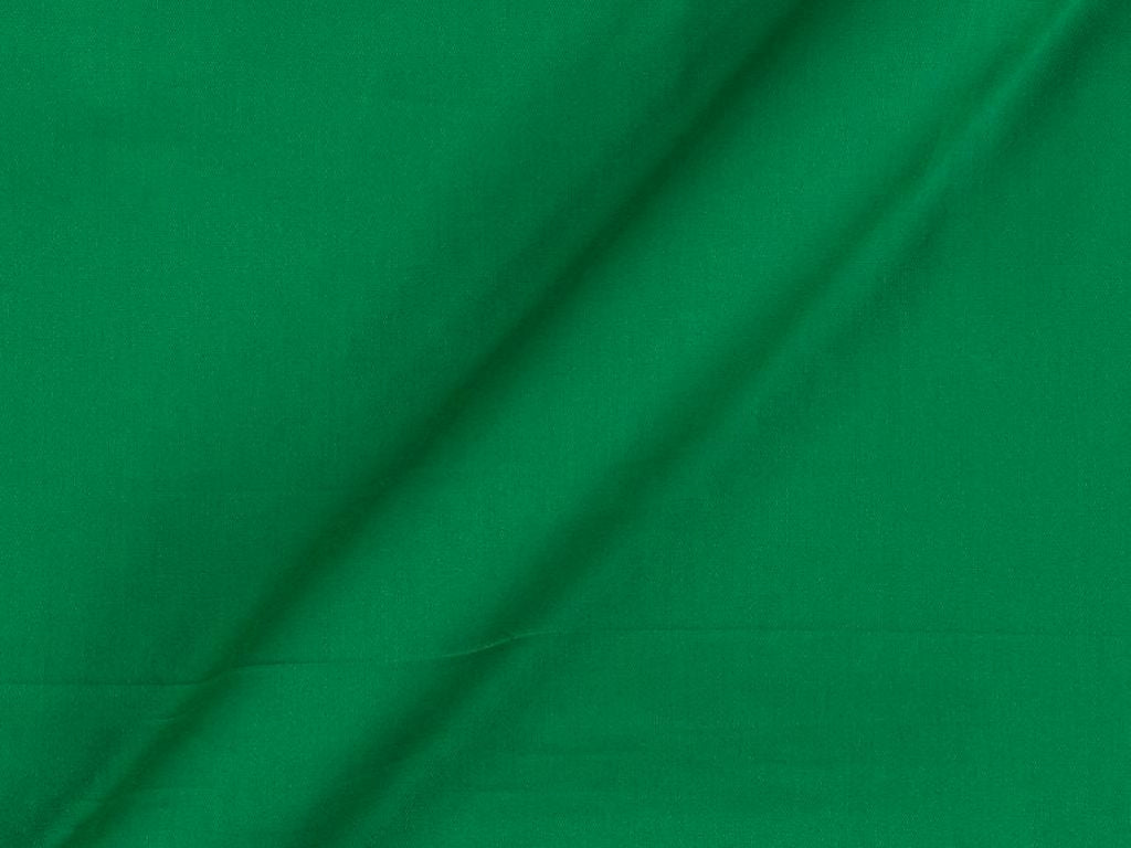 Emerald Cotton Satin Plain Dyed Fabric