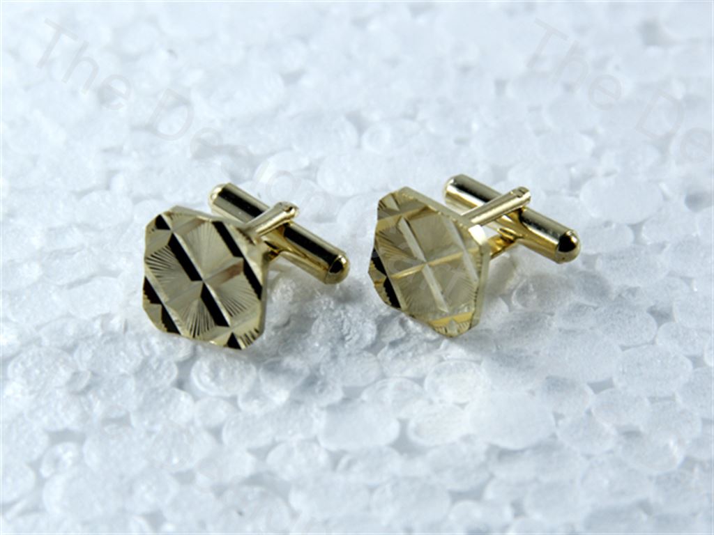 square-cuts-and-square-design-golden-metallic-cufflinks
