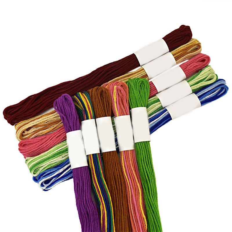 assortedhandembroiderystrandedcottonthreadscombopack