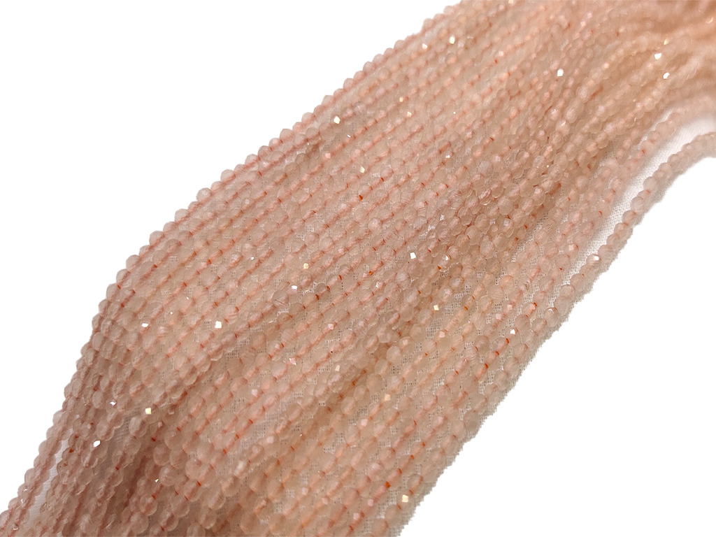 Light Pink Transparent Spherical Crystal Beads