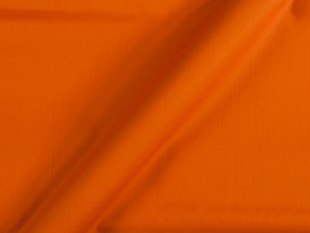 Orange Cotton Satin Plain Dyed Fabric