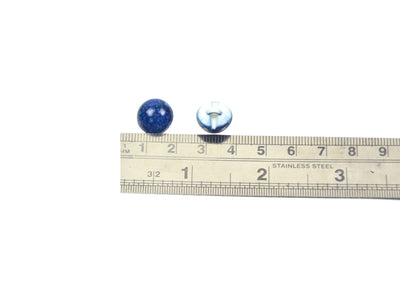 Dark Blue Marble Round Acrylic Buttons1