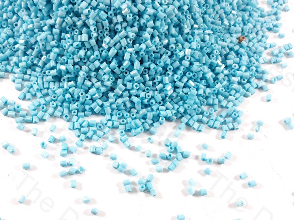 Turquoise Opaque Dyed 2 Cut Seed Beads (1759391186978)