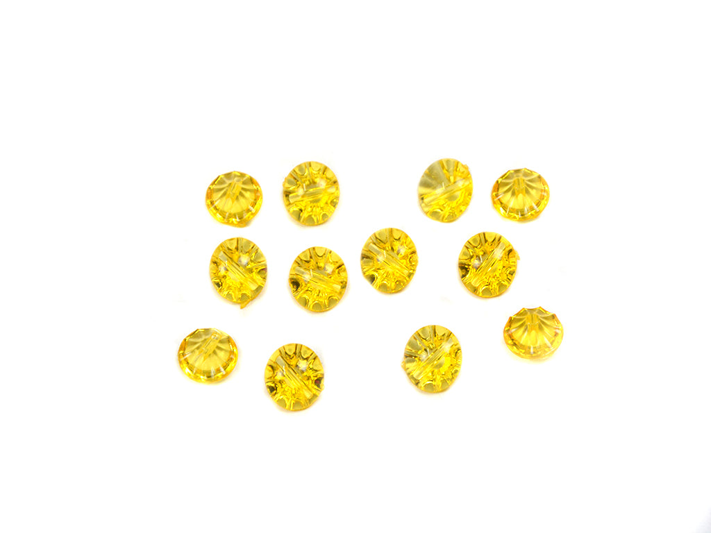 Mustard Yellow Transparent Acrylic Buttons