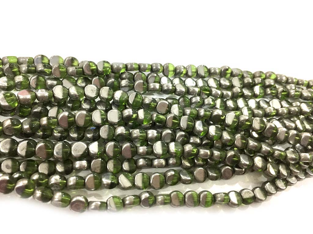 greensilverflatbeads